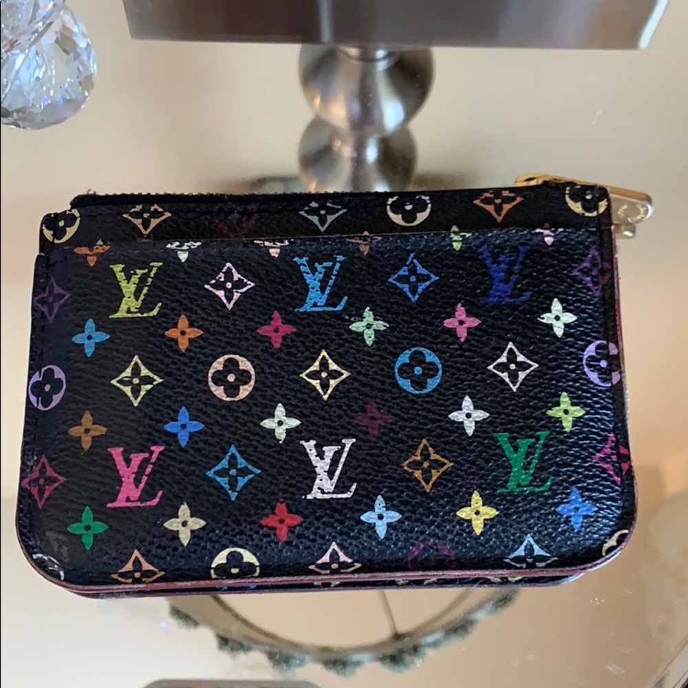 LV card wallet with key chain